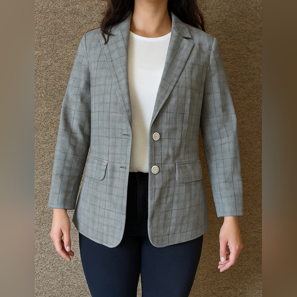 Tibi Checkered Blazer Size 8